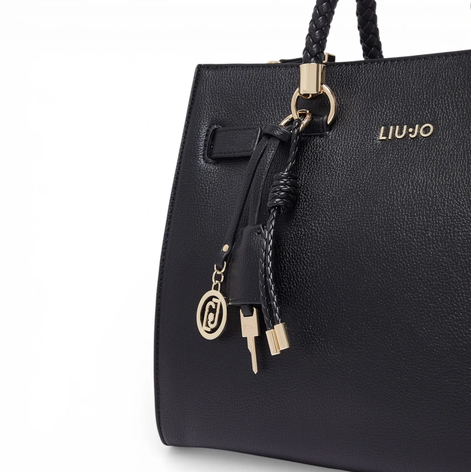 Borsa donna satchel media con charms