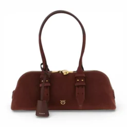 Borsa grande a spalla Escape Bag Horizontal in camoscio