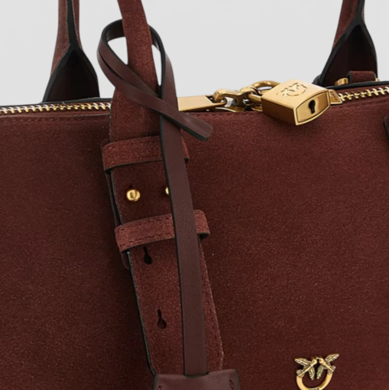 Borsa grande a spalla Escape Bag Horizontal in camoscio