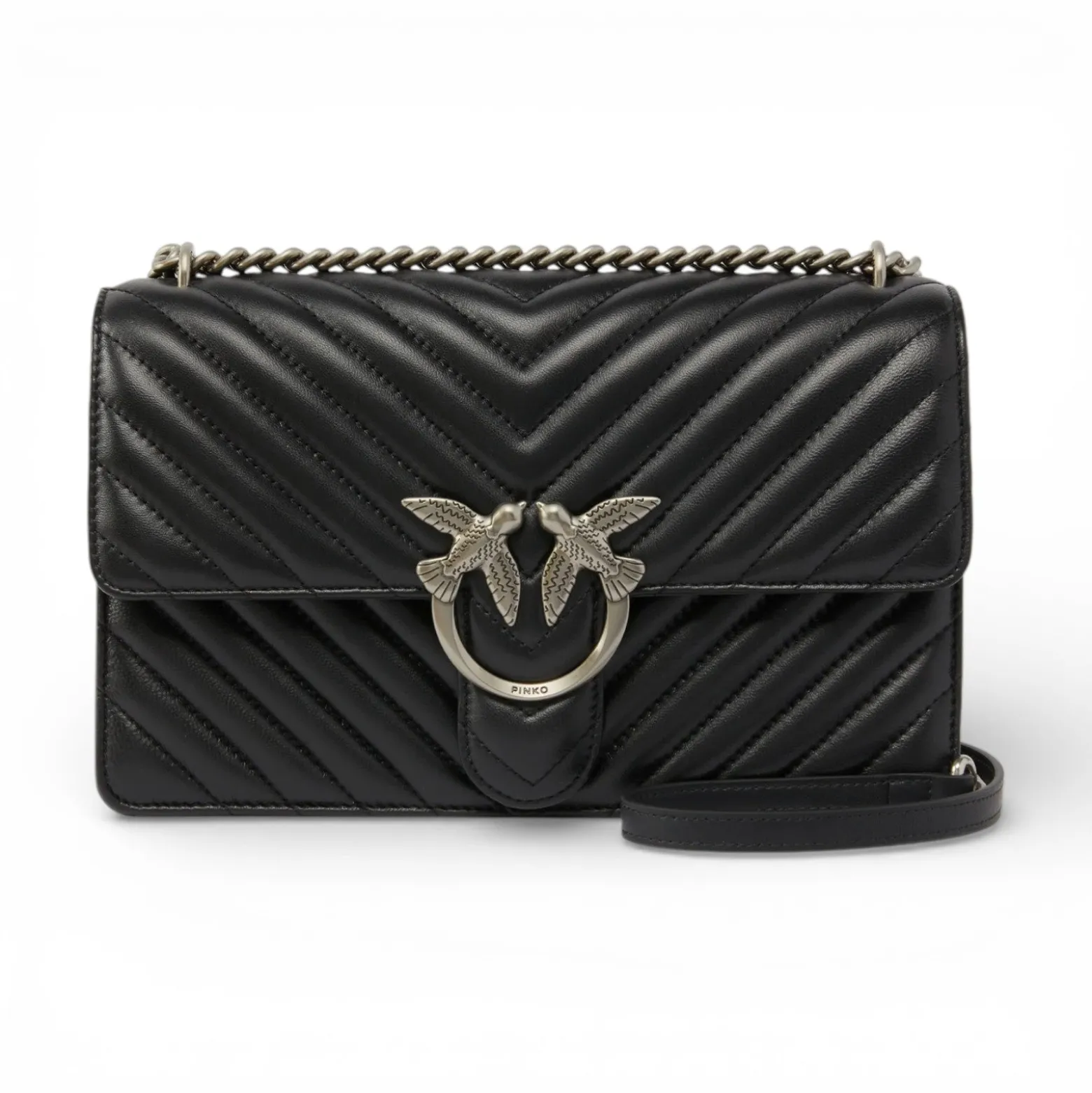 Borsa media a tracolla Love Bag One Chevron