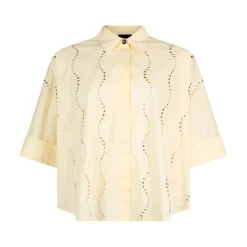 Camicia donna con applicazioni gioiello