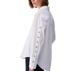 Camicia donna il popeline con borchie