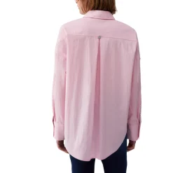 Camicia donna il popeline con borchie
