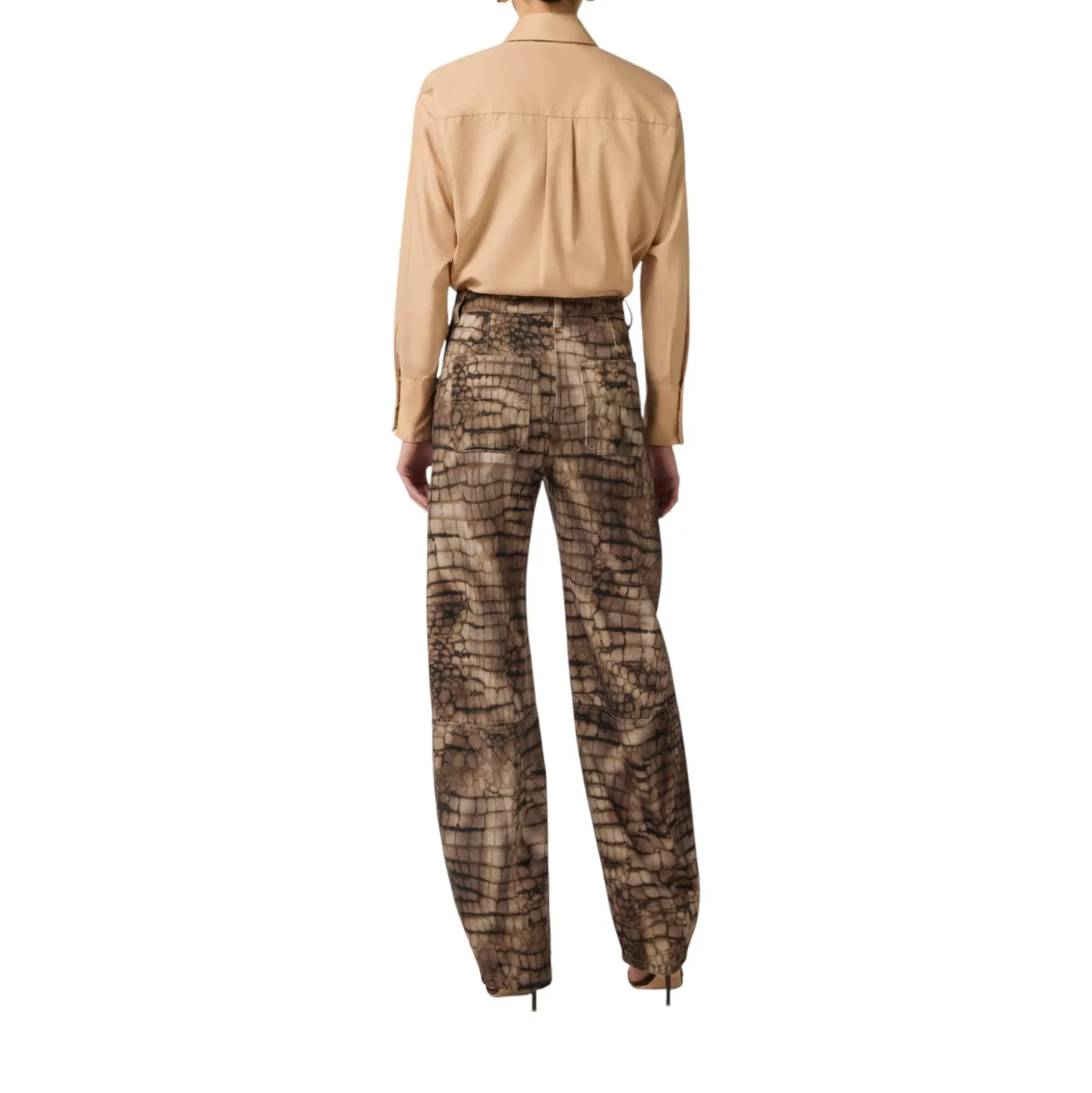 Camicia donna in cotone con cravatta