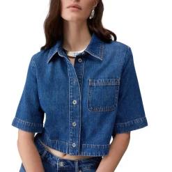Camicia donna in denim