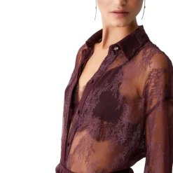 Camicia donna in pizzo chantilly