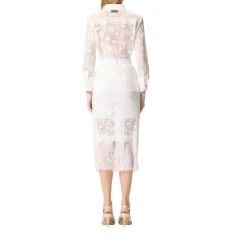 Camicia donna in tulle e pizzo