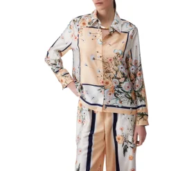 Camicia donna in twill stampato