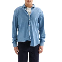 Camicia Uomo Denim Lavaggio Chiaro QB24