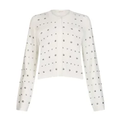 Cardigan donna con borchie