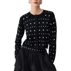 Cardigan donna con borchie