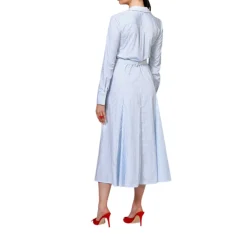 Chemisier donna in cotone a righe