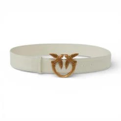 Cintura donna alta Love Birds in pelle 4cm