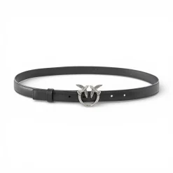 Cintura sottile Love Birds in pelle 2cm