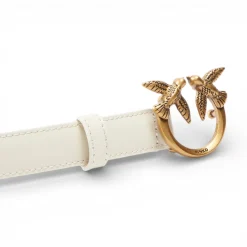 Cintura sottile Love Birds in pelle 2cm