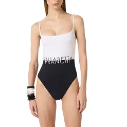 Costume donna in lycra con logo
