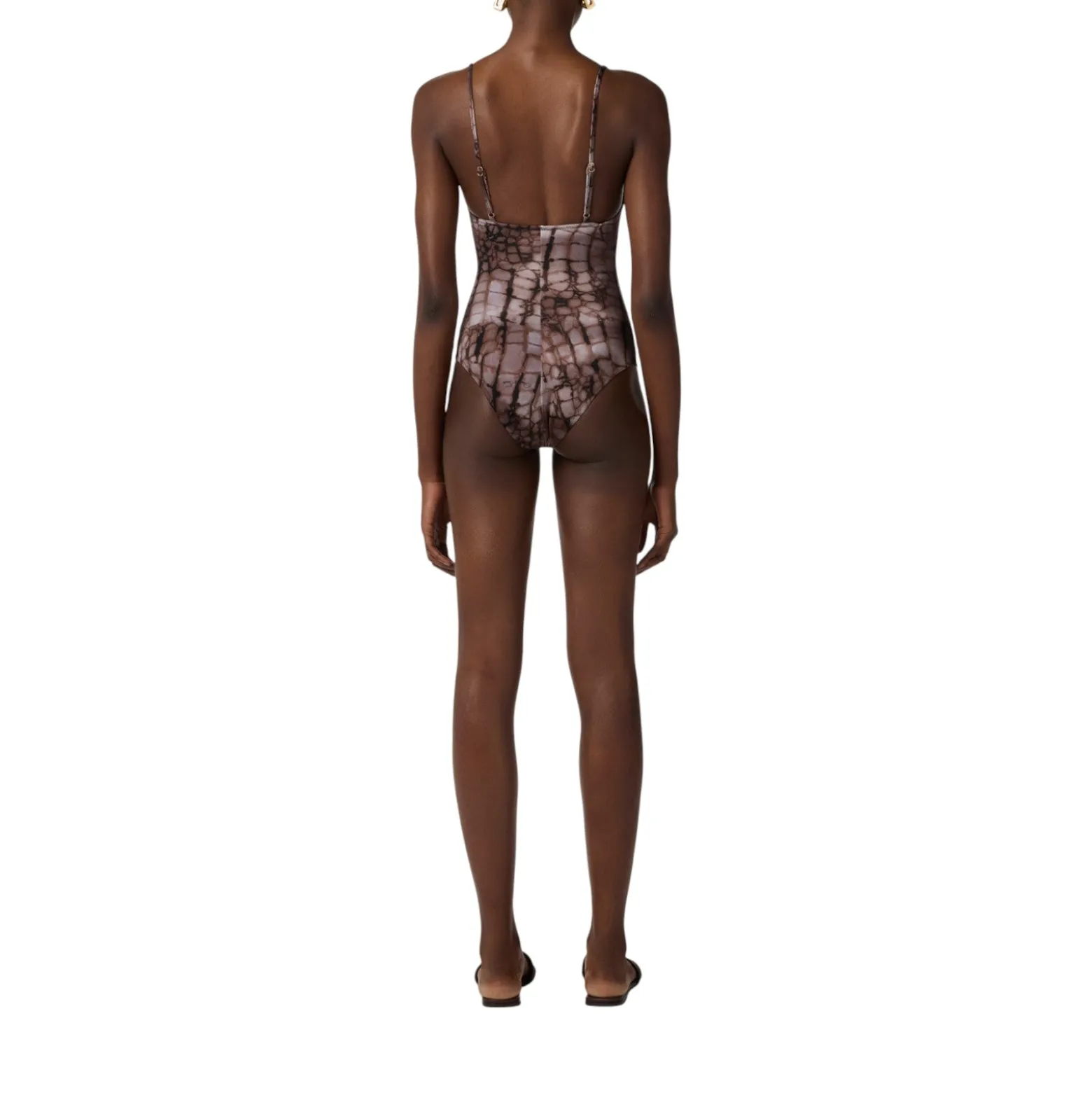 Costume donna intero con stampa alligatore