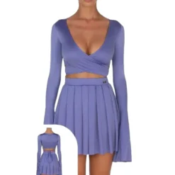 Crop top manica lunga donna