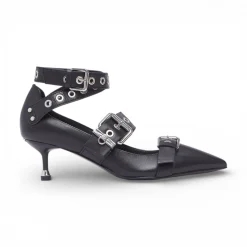 Décolleté donna In pelle con fibbie
