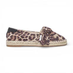 Espadrillas donna animalier con fiocco