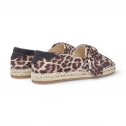 Espadrillas donna animalier con fiocco