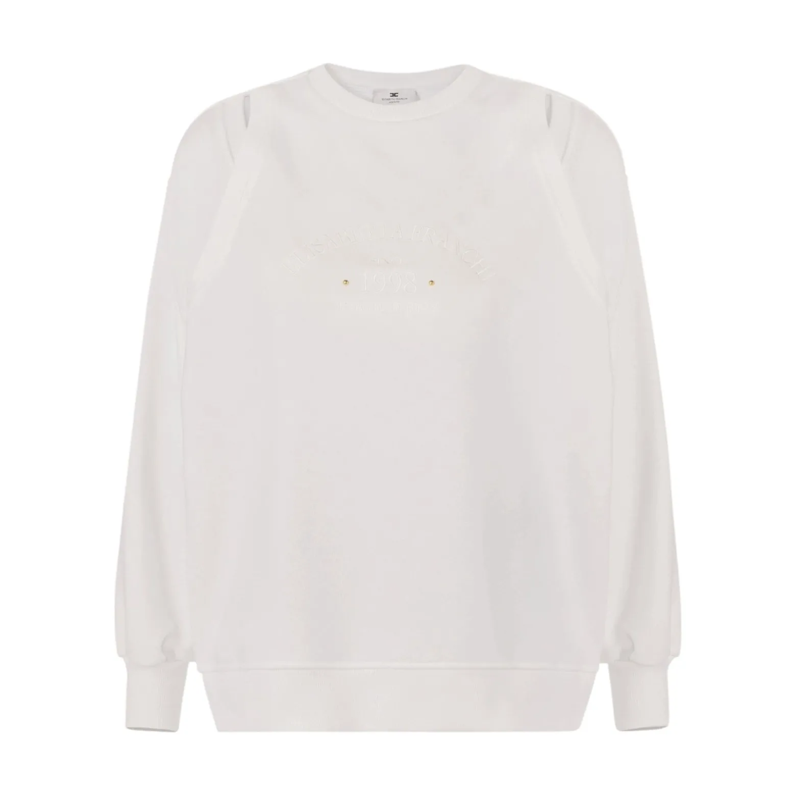 Felpa donna in jersey con cut-out