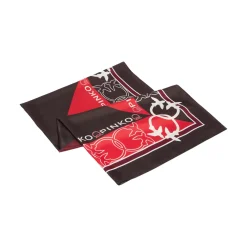 Foulard donna bicolor con loghi