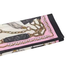 Foulard donna con stampa borse