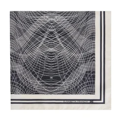 Foulard donna in seta con stampa astratta