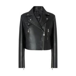 Giacca donna chiodo stile biker in nappa