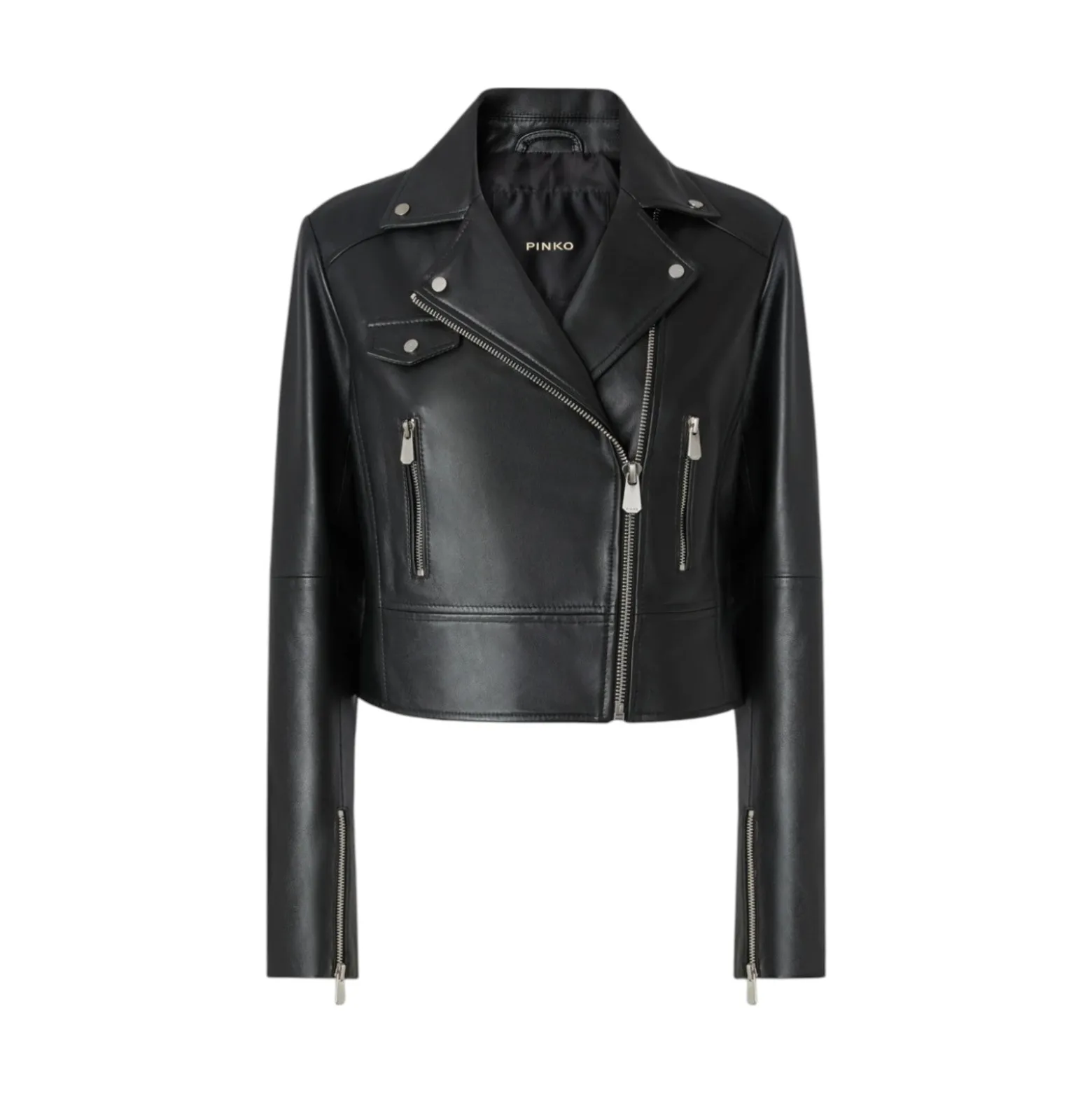 Giacca donna chiodo stile biker in nappa