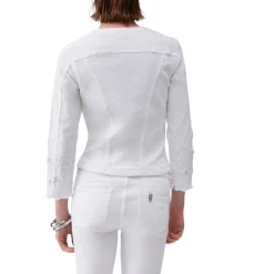 Giacca donna con ricamo sangallo