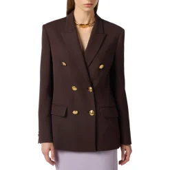 Giacca donna doppiopetto in gabardina