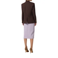 Giacca donna doppiopetto in gabardina