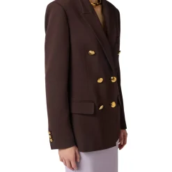 Giacca donna doppiopetto in gabardina