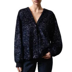 Giacca donna in velluto full paillettes