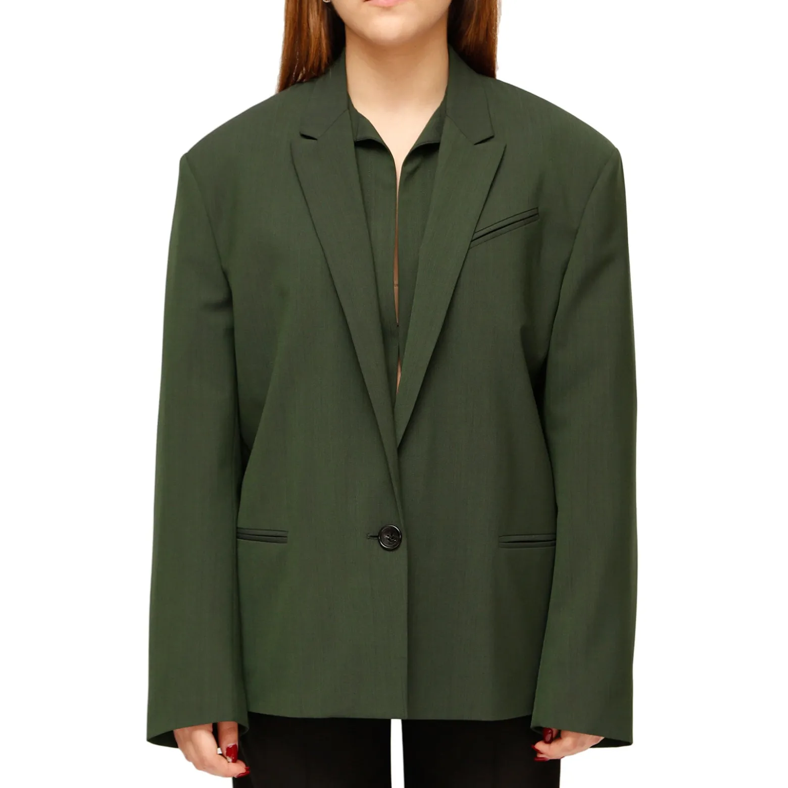 Giacca donna oversize in fresco lana