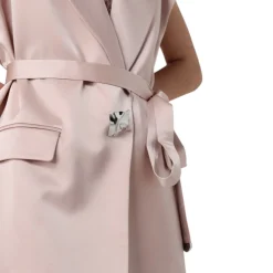 Giacca donna smanicata in satin
