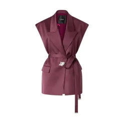 Giacca donna smanicata in satin