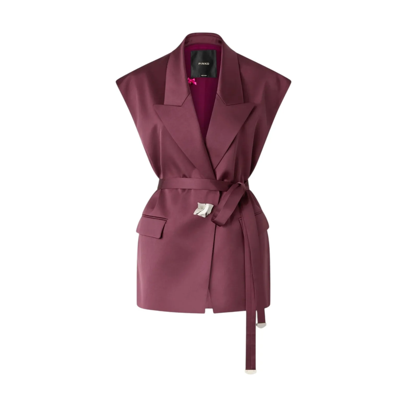 Giacca donna smanicata in satin