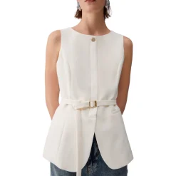 Gilet donna con cintura