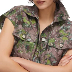 Gilet donna con stampa
