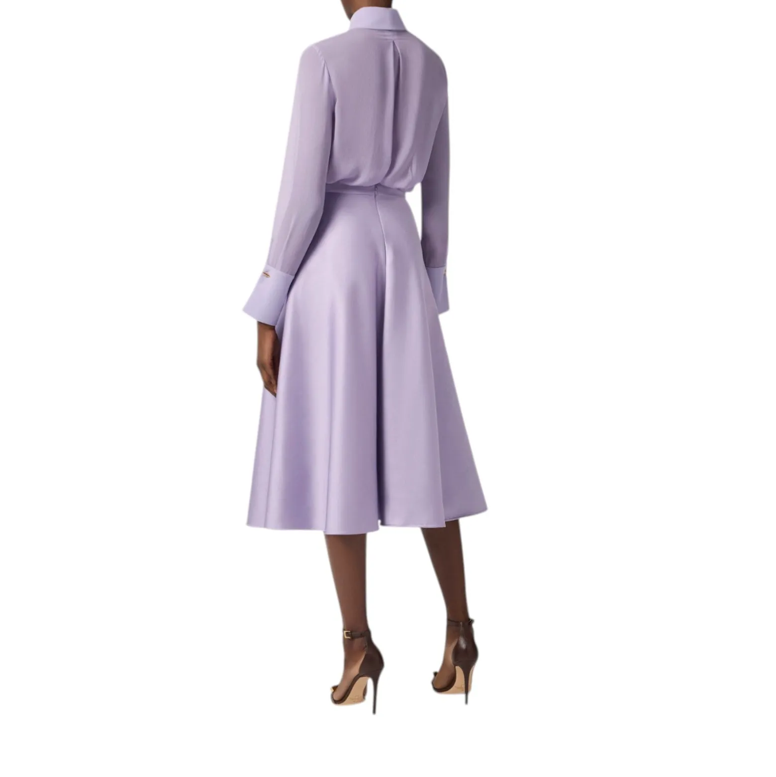 Gonna donna in duchesse con logo gioiello