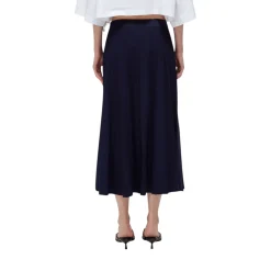 Gonna donna in maglia di viscosa pointelle