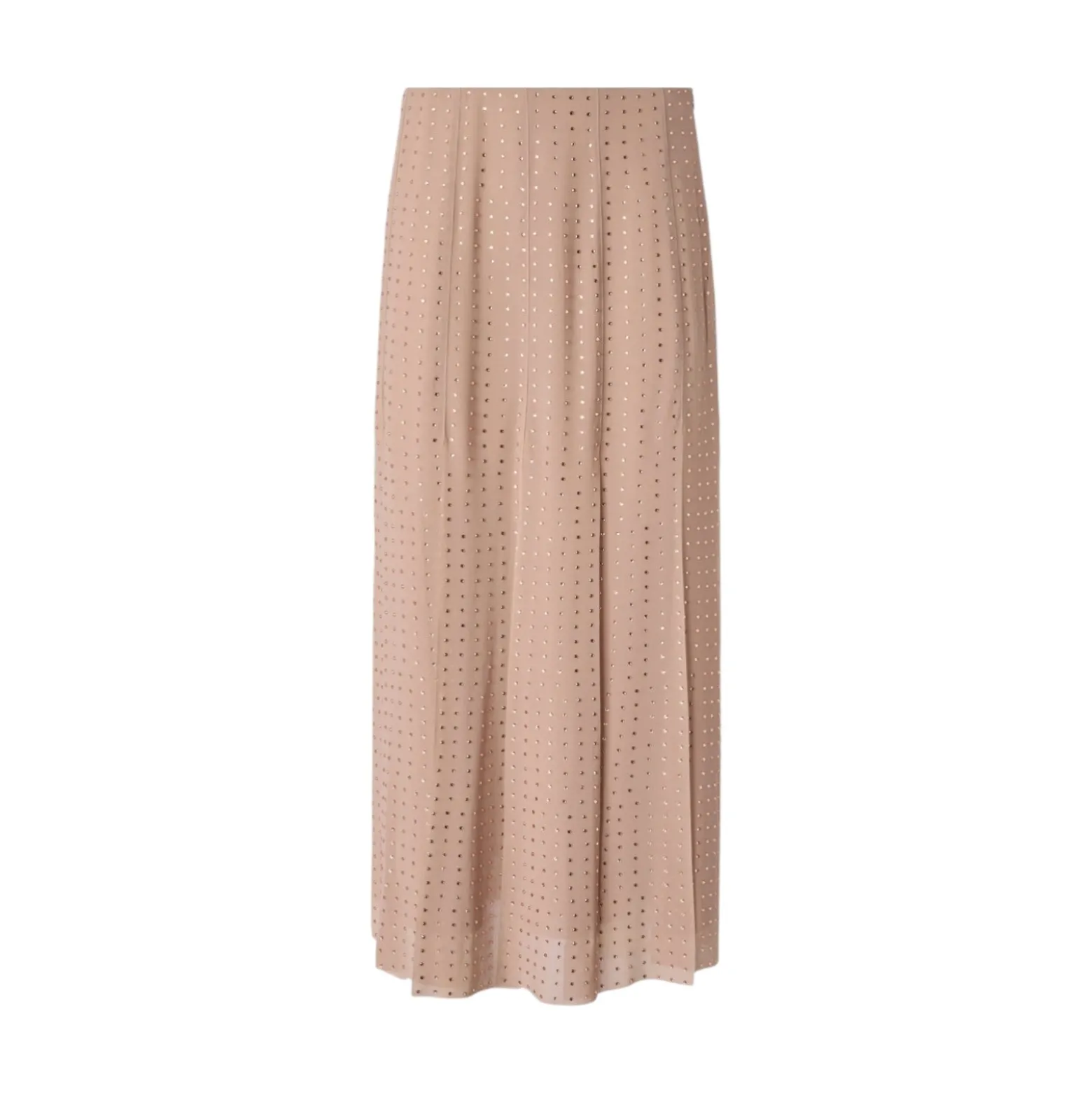 Gonna donna midi con frange e strass
