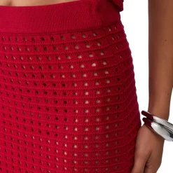 Gonna donna midi in crochet