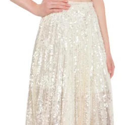 Gonna longuette in paillettes