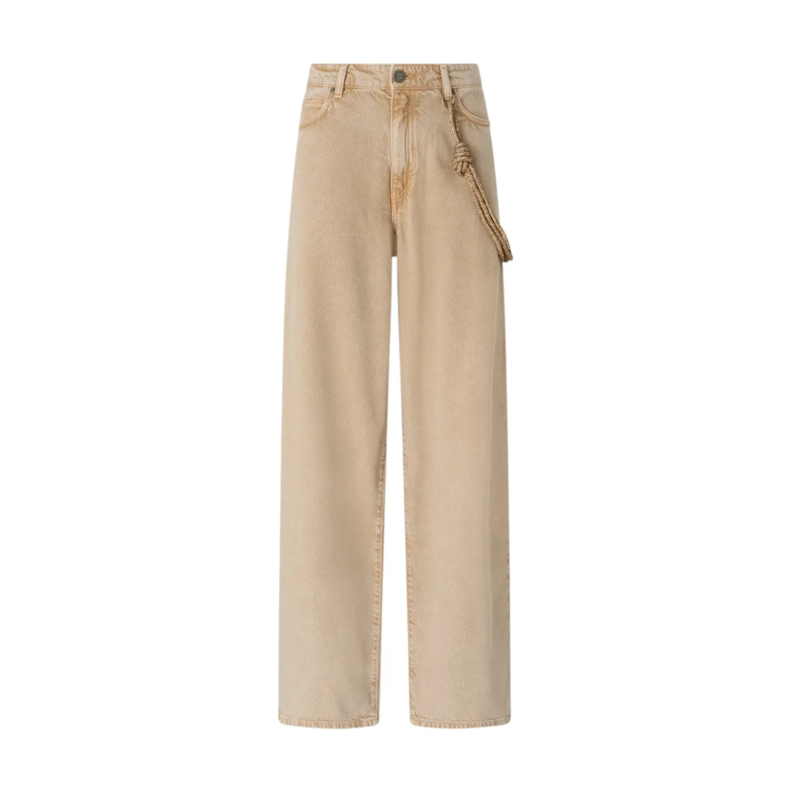 Jeans donna con corda gioiello