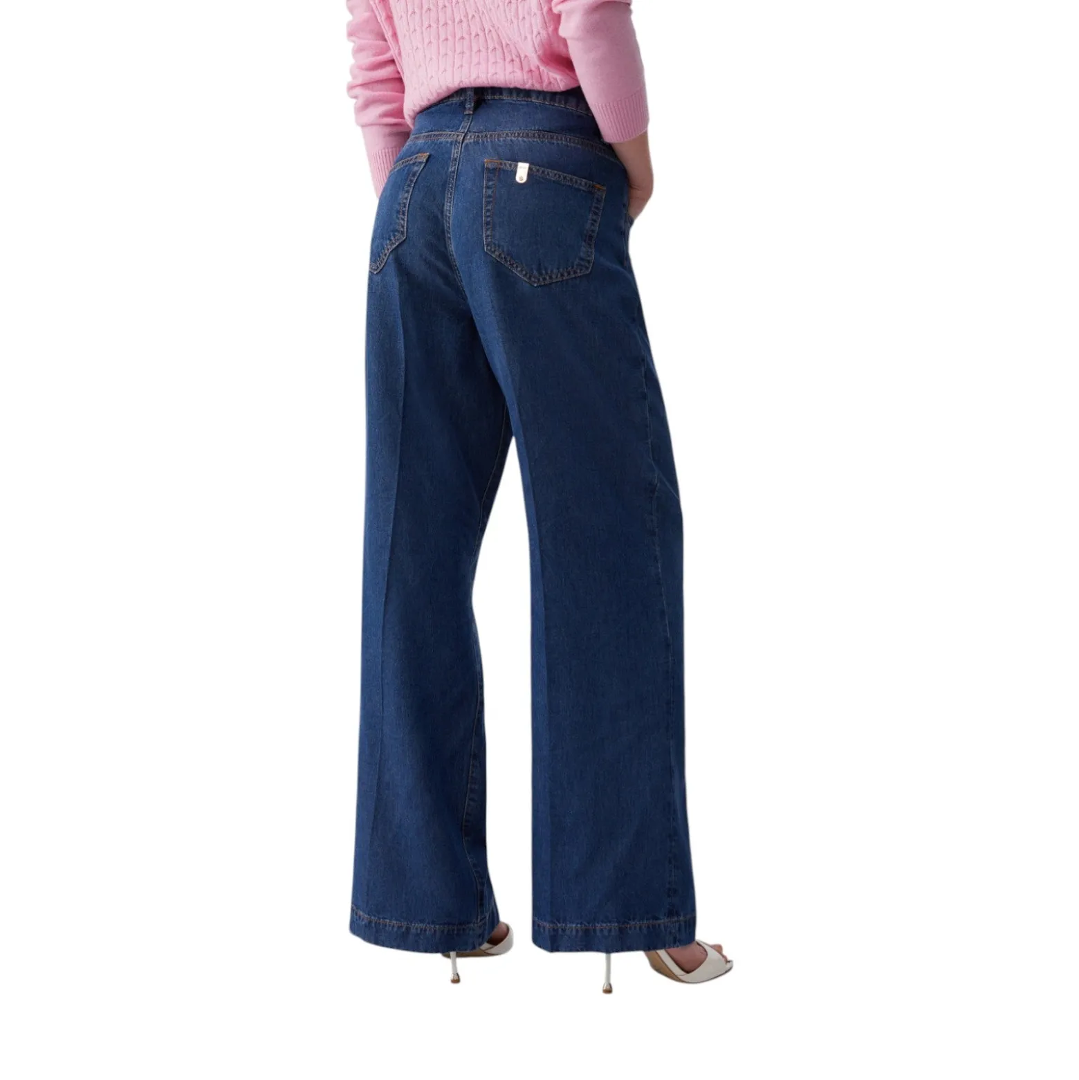 Jeans donna flare a vita alta