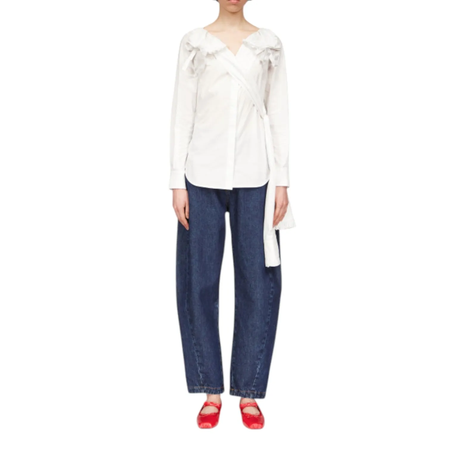 Jeans donna gamba larga